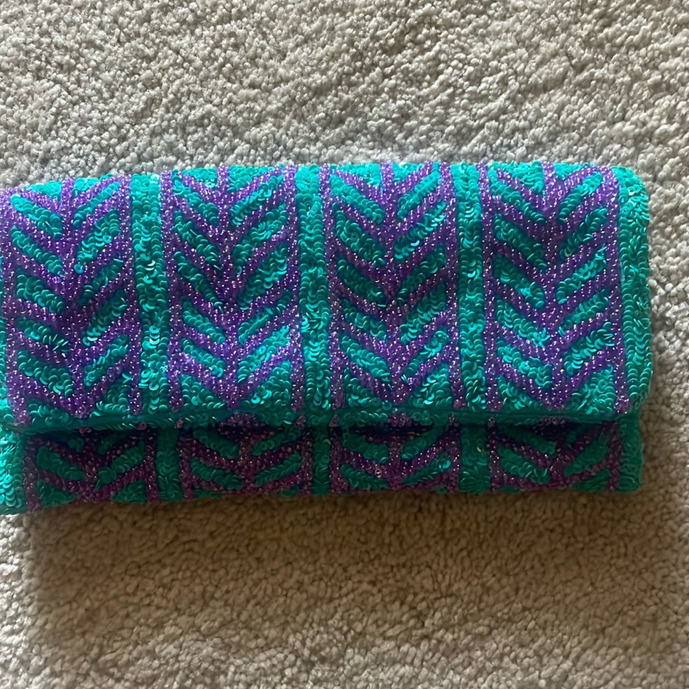 Beaded clutch - used once